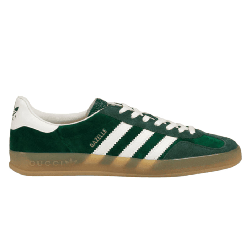 GUCCI GAZELLE スニーカー ホワイト/グリーン Adidas x Gucci Gazelle 'Green' – Auth Shoes