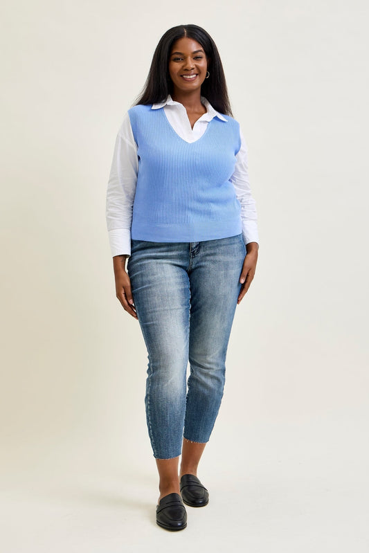 Chase High Rise Raw Hem Relaxed Fit - PLUS