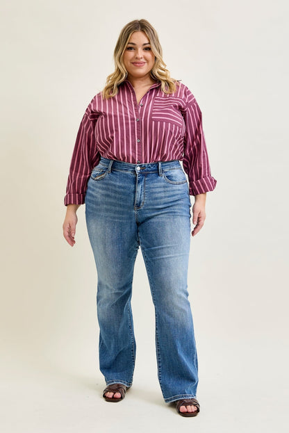 Lila Mid Rise Vintage Bootcut Jeans - PLUS