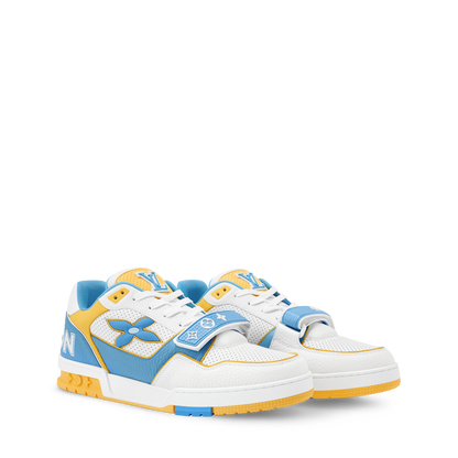 Louis Vuitton LV Trainer Blue Velcro Strap Sneaker