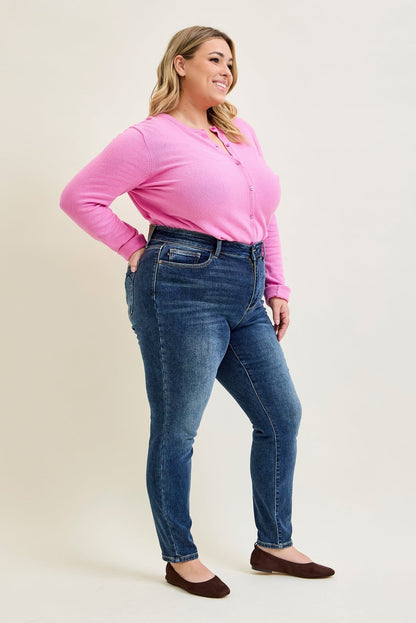 Jennifer Mid Rise ThermaDENIM Skinny Jeans - PLUS
