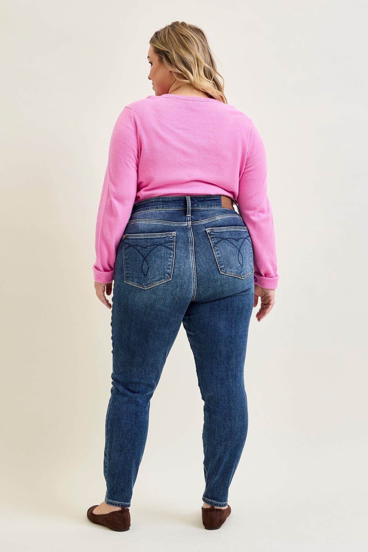 Jennifer Mid Rise ThermaDENIM Skinny Jeans - PLUS