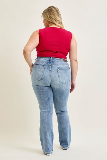Ashley Mid Rise Bootcut Jeans - PLUS