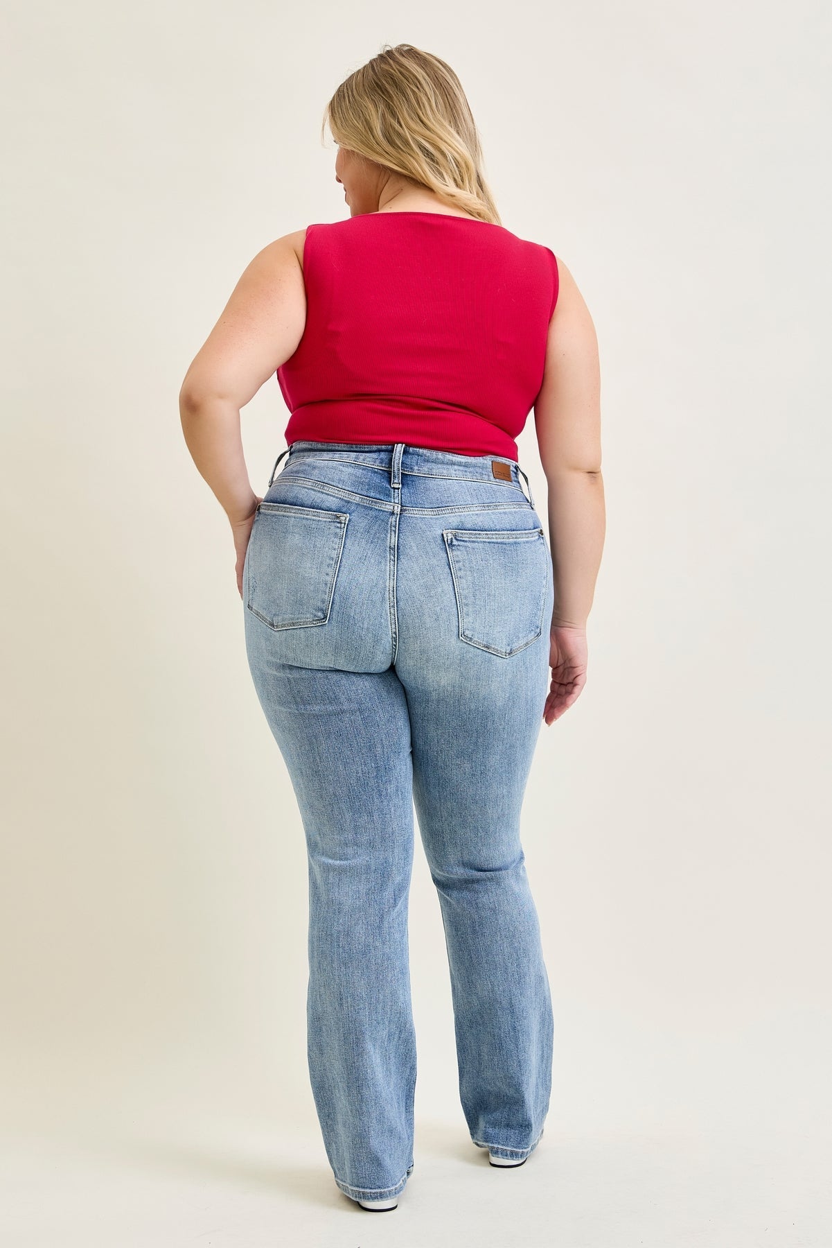 Ashley Mid Rise Bootcut Jeans - PLUS