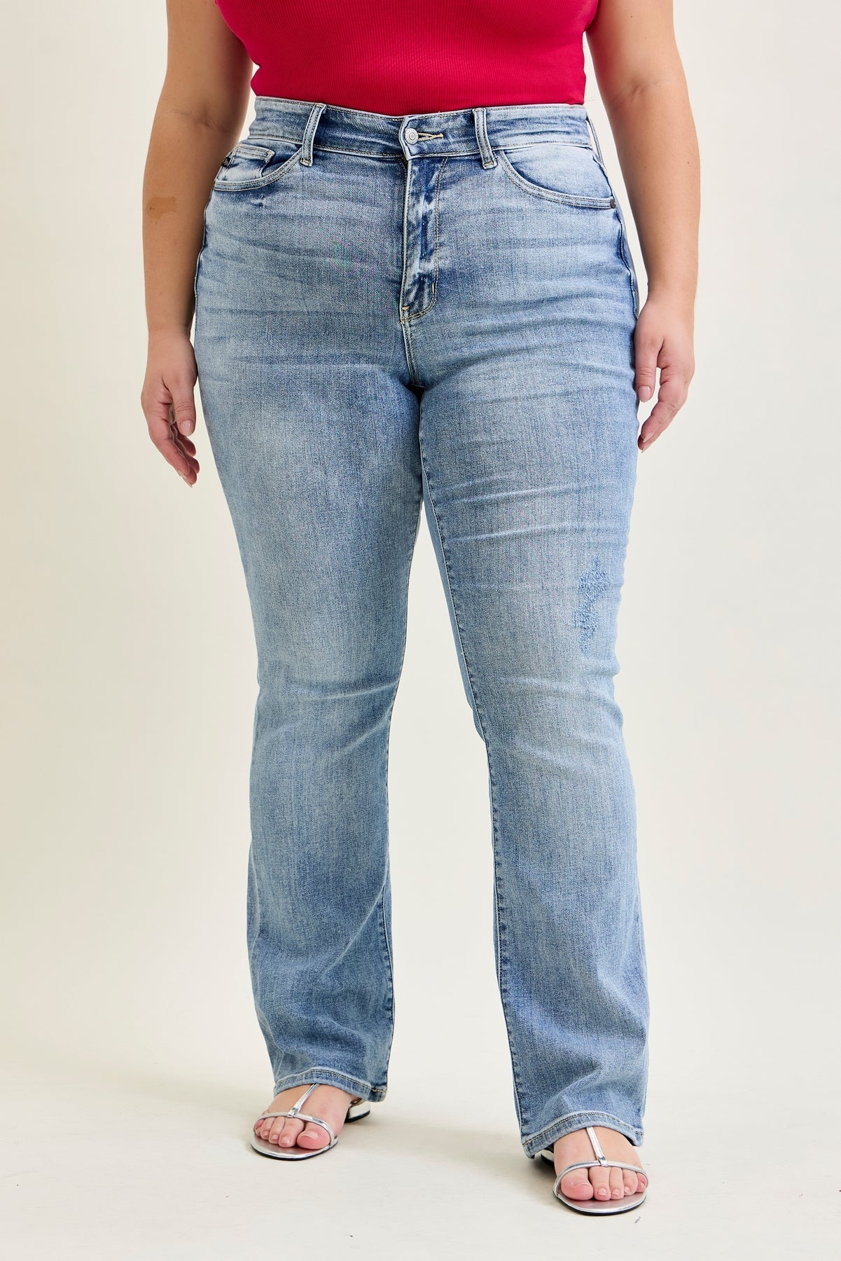 Ashley Mid Rise Bootcut Jeans - PLUS