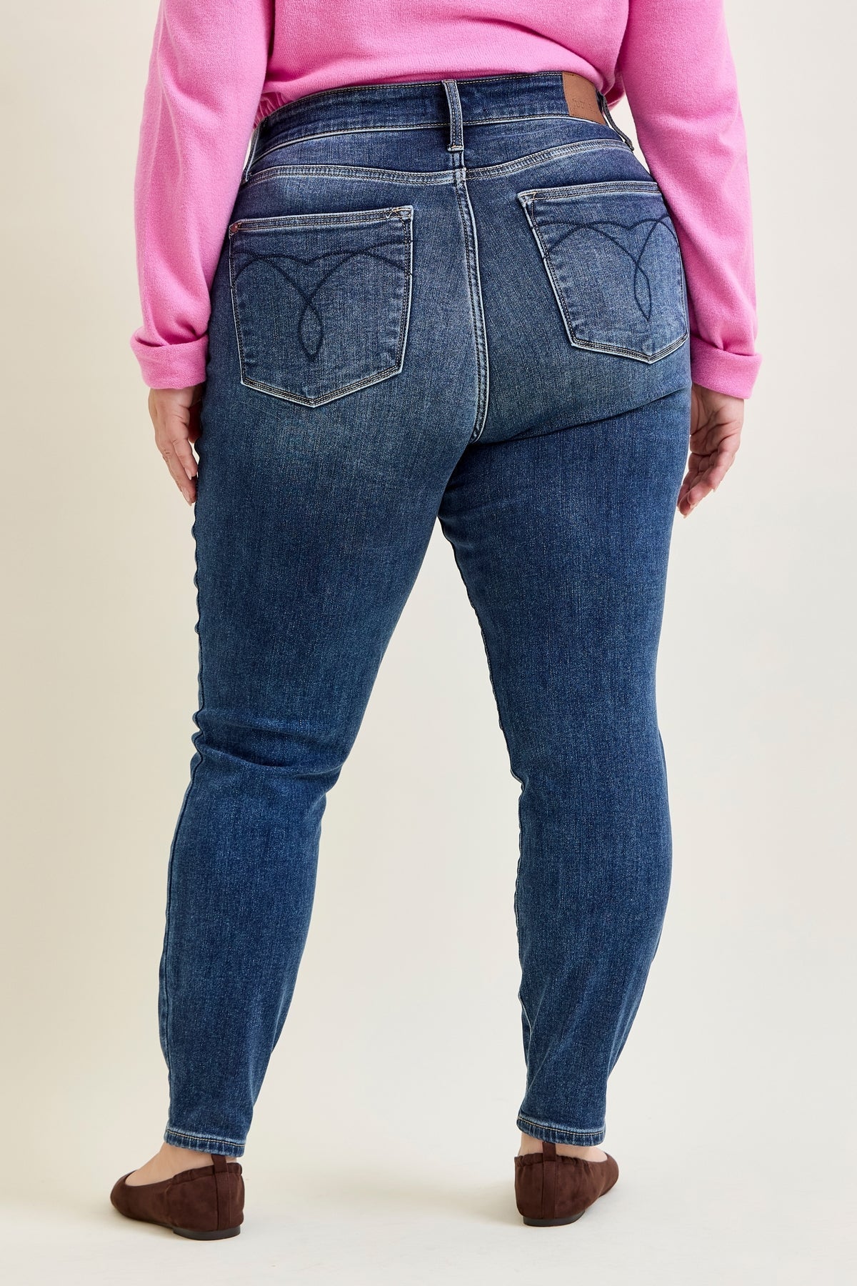 Jennifer Mid Rise ThermaDENIM Skinny Jeans - PLUS