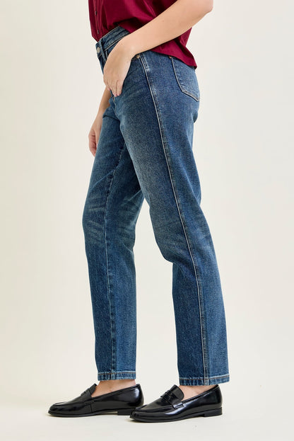 Riley High Rise Rigid Magic Straight Jeans