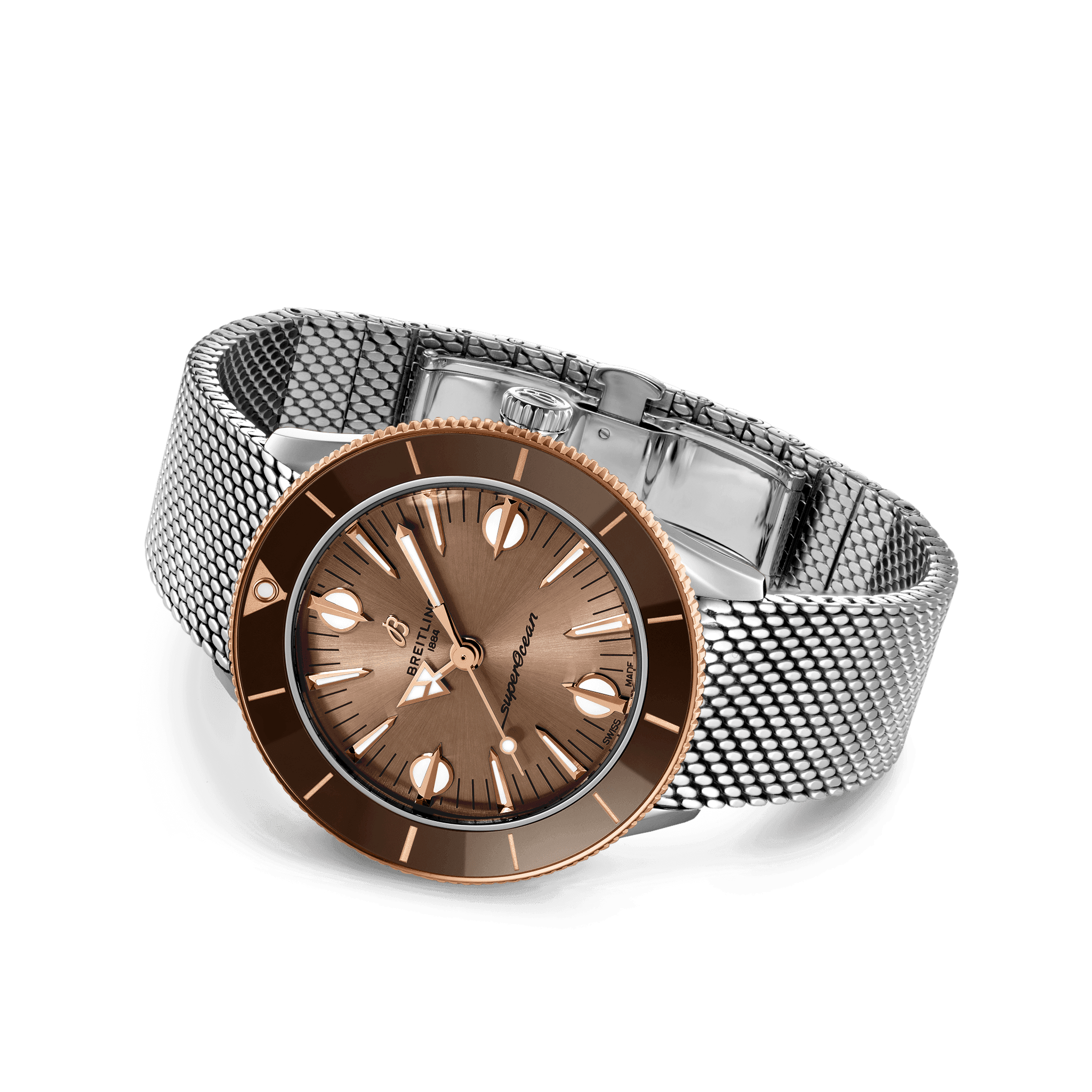 Breitling Superocean Heritage '57 Highlands, 38mm, Stainless steel and 18k Red Gold, Ref# U10340E31A1A1, Unworn 2024 - Image 3