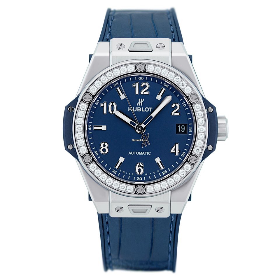 Hublot Big Bang, One Click Steel Blue Diamonds 39mm, Ref# 465.SX.7170.LR.1204 - Image 2