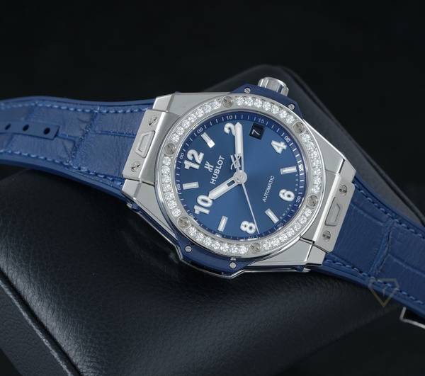 Hublot Big Bang, One Click Steel Blue Diamonds 39mm, Ref# 465.SX.7170.LR.1204 - Image 5