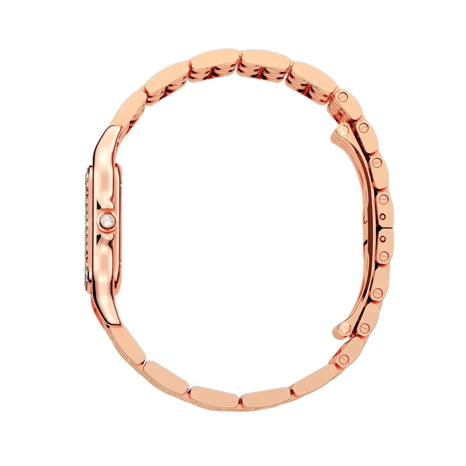 Unworn Cartier Panthère de Cartier Medium, 18k Rose Gold, Diamonds, 27mm x 36mm, Ref# WJPN0009, box and papers - Image 4