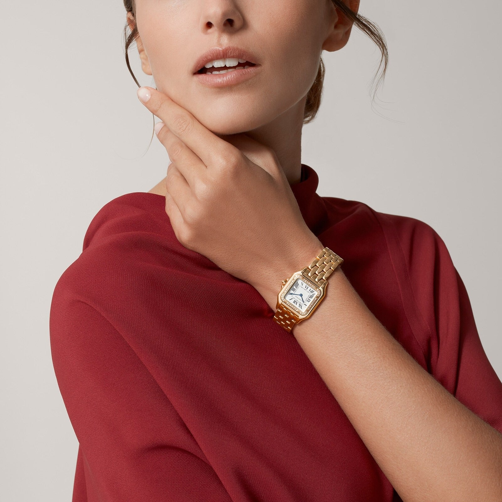 Unworn Cartier Panthère de Cartier Medium, 18k Rose Gold, Diamonds, 27mm x 36mm, Ref# WJPN0009, box and papers - Image 6