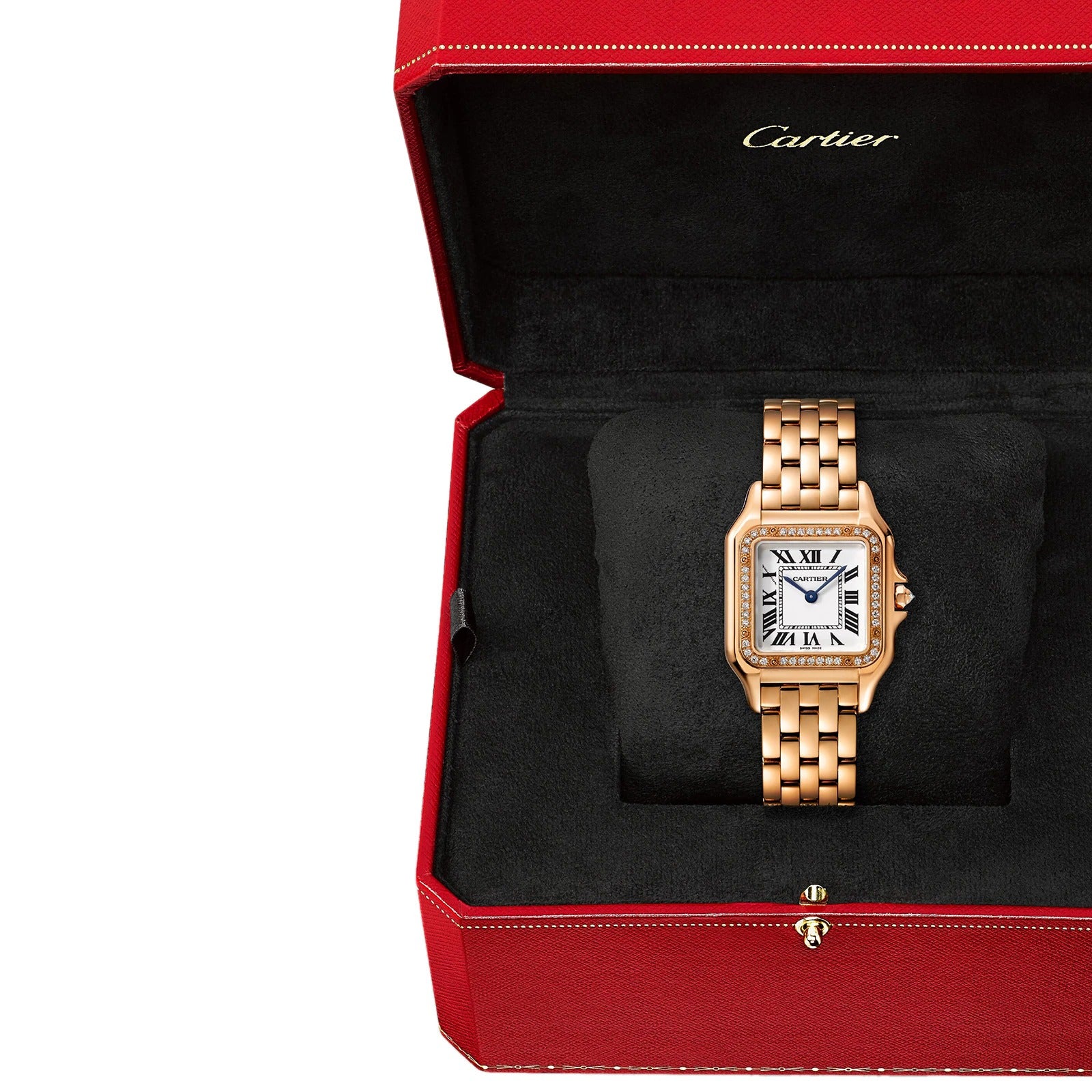 Unworn Cartier Panthère de Cartier Medium, 18k Rose Gold, Diamonds, 27mm x 36mm, Ref# WJPN0009, box and papers - Image 7