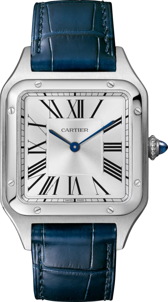 Unworn Cartier Santos Dumont de Cartier, Stainless Steel, 43.5mm x 31.4mm, Ref# WSSA0022, box and papers - Image 2