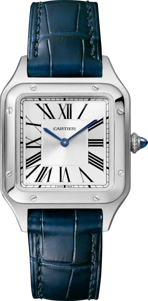 Unworn Cartier Santos-Dumont de Cartier, Stainless Steel, 38mm x 27.5mm, Ref# WSSA0023, box and papers - Image 2