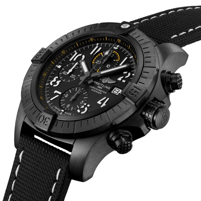 Breitling Avenger Chronograph 45 Night Mission DLC-Coated Titanium Ref# V13317101B1X1 - Image 2