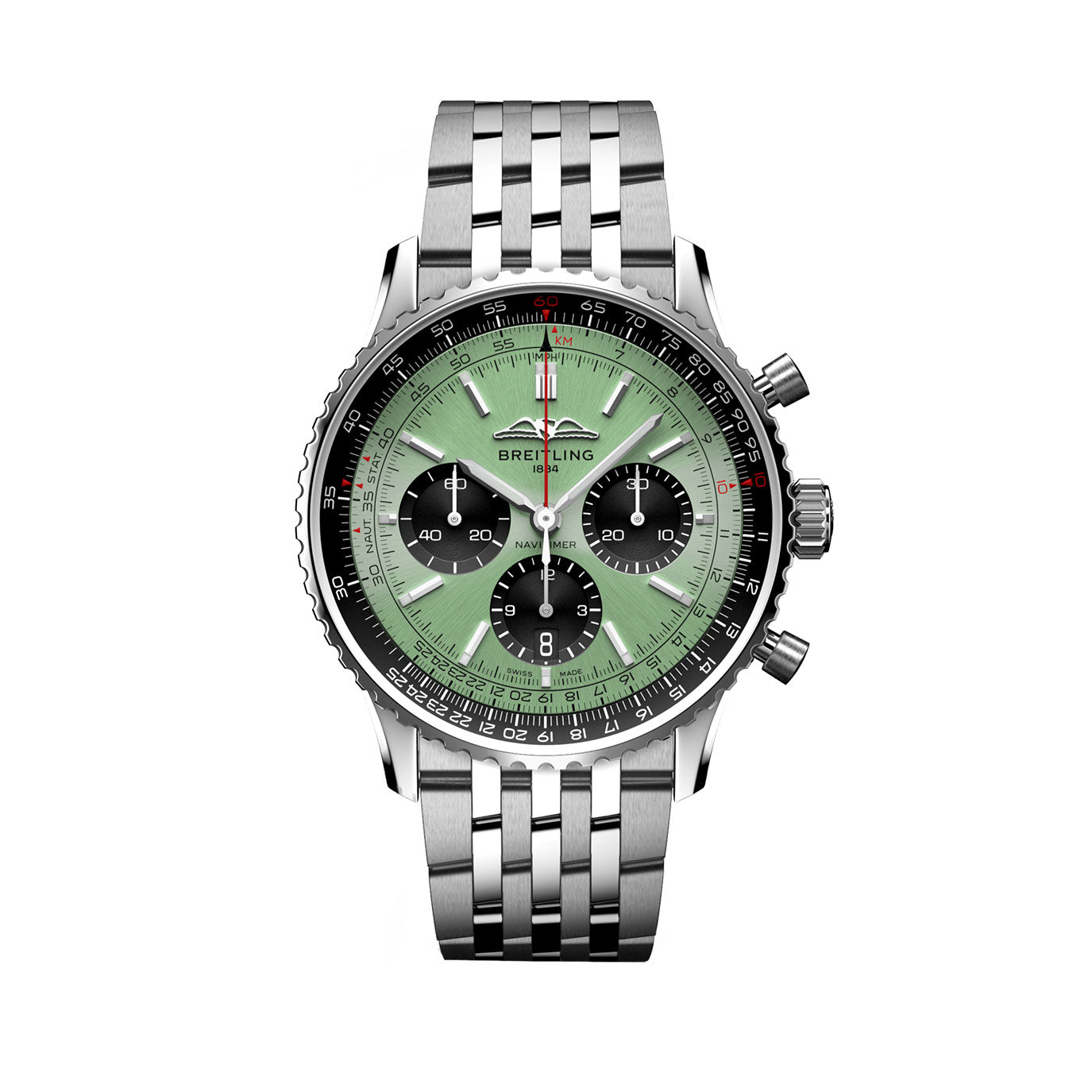 Breitling Navitimer B01 CHRONOGRAPH 43, Stainless steel, Ref# AB0138241L1A1, Unworn 2024