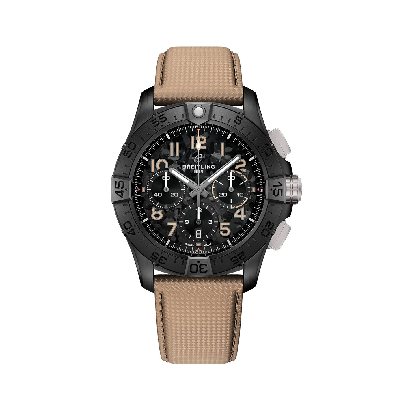 Unworn Breitling Avenger B01 Chronograph 42 Night Mission, SB0146101B1X1, box and papers