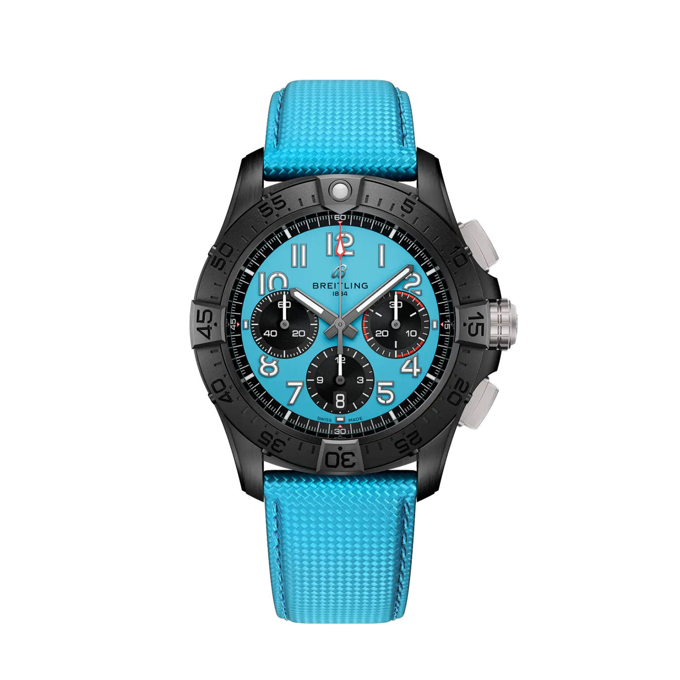 Unworn Breitling Avenger B01 Chronograph 42 Night Mission, SB0146101L1X1, box and papers