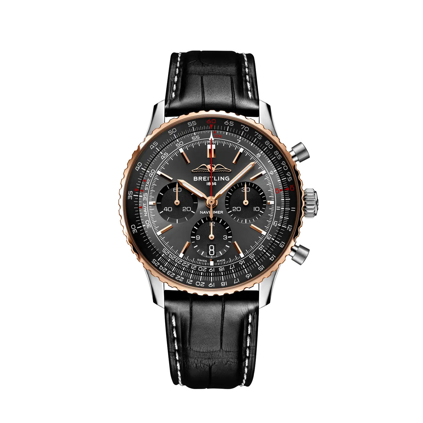 Unworn Breitling Navitimer B01 Chronograph 43, UB01384A1B1P1, box and papers