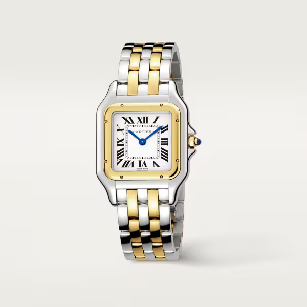 Unworn Cartier Panthère de Cartier, Stainless Steel, 18k Yellow Gold, 29mm x 37mm, Ref# W2PN0007, box and papers - Image 7