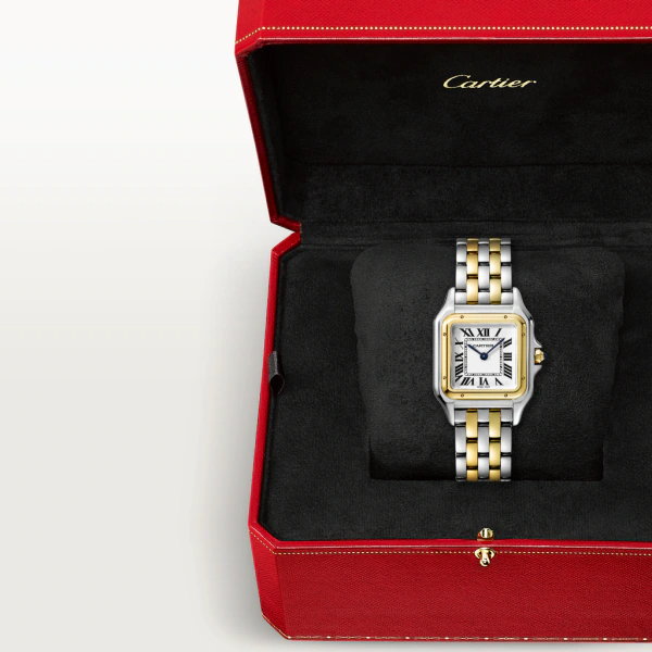 Unworn Cartier Panthère de Cartier, Stainless Steel, 18k Yellow Gold, 29mm x 37mm, Ref# W2PN0007, box and papers - Image 8