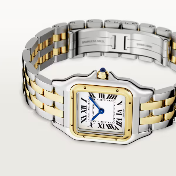 Unworn Cartier Panthère de Cartier, Stainless Steel, 18k Yellow Gold, 29mm x 37mm, Ref# W2PN0007, box and papers - Image 3