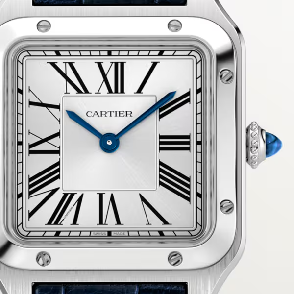 Unworn Cartier Santos-Dumont de Cartier, Stainless Steel, 38mm x 27.5mm, Ref# WSSA0023, box and papers - Image 3