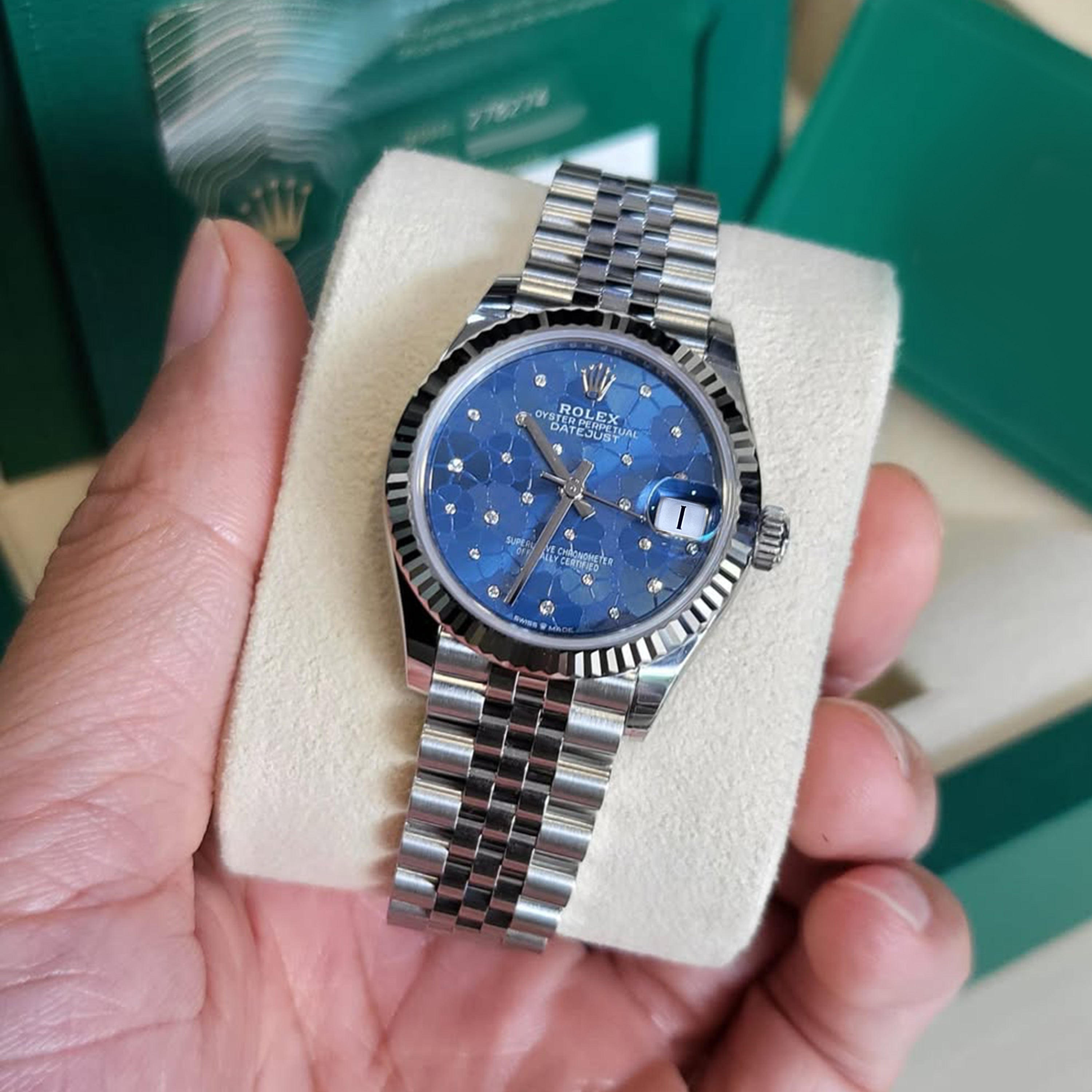 Rolex Datejust 31mm, Oystersteel and 18k White Gold and Diamonds, Ref# 278274-0036 - Image 5