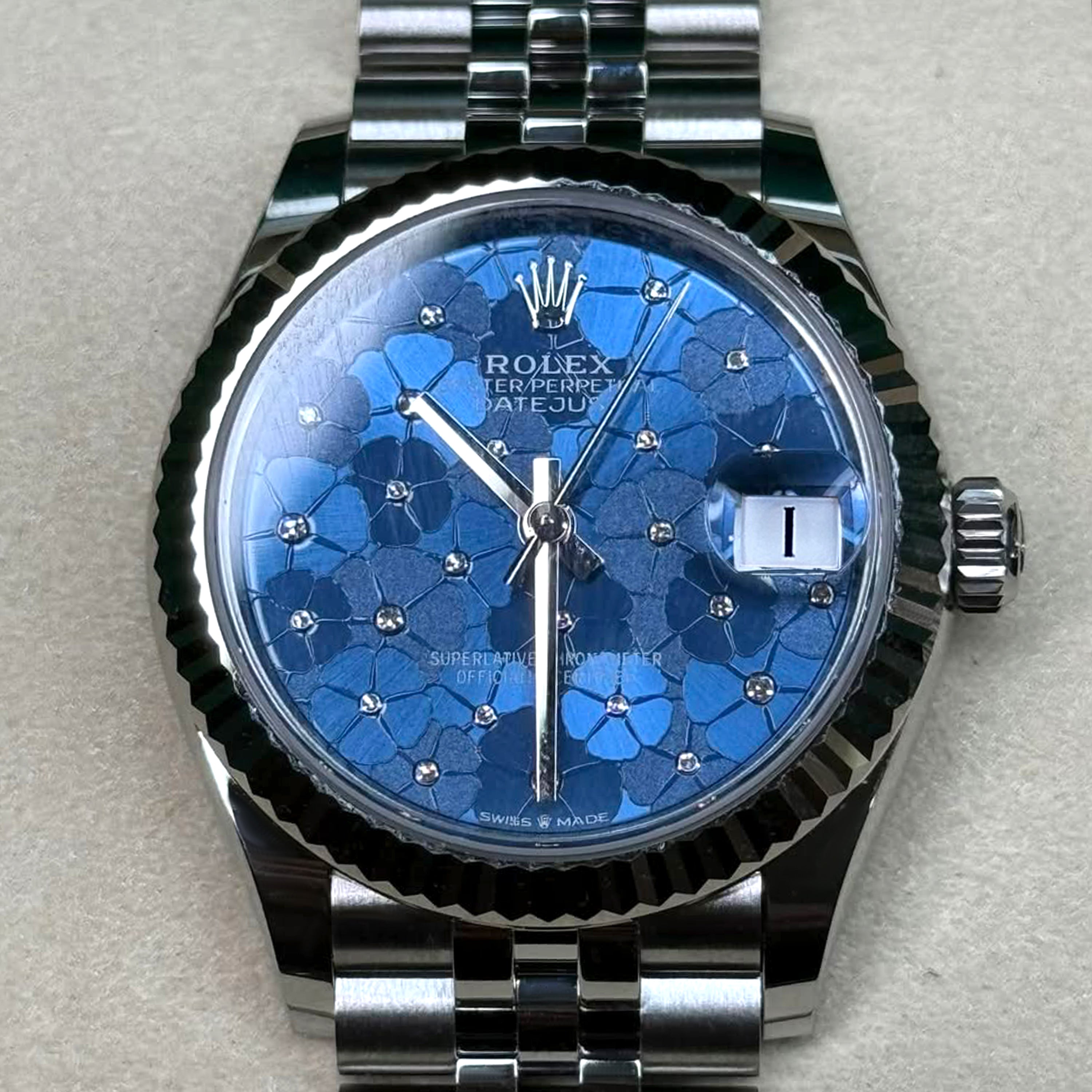 Rolex Datejust 31mm, Oystersteel and 18k White Gold and Diamonds, Ref# 278274-0036 - Image 7