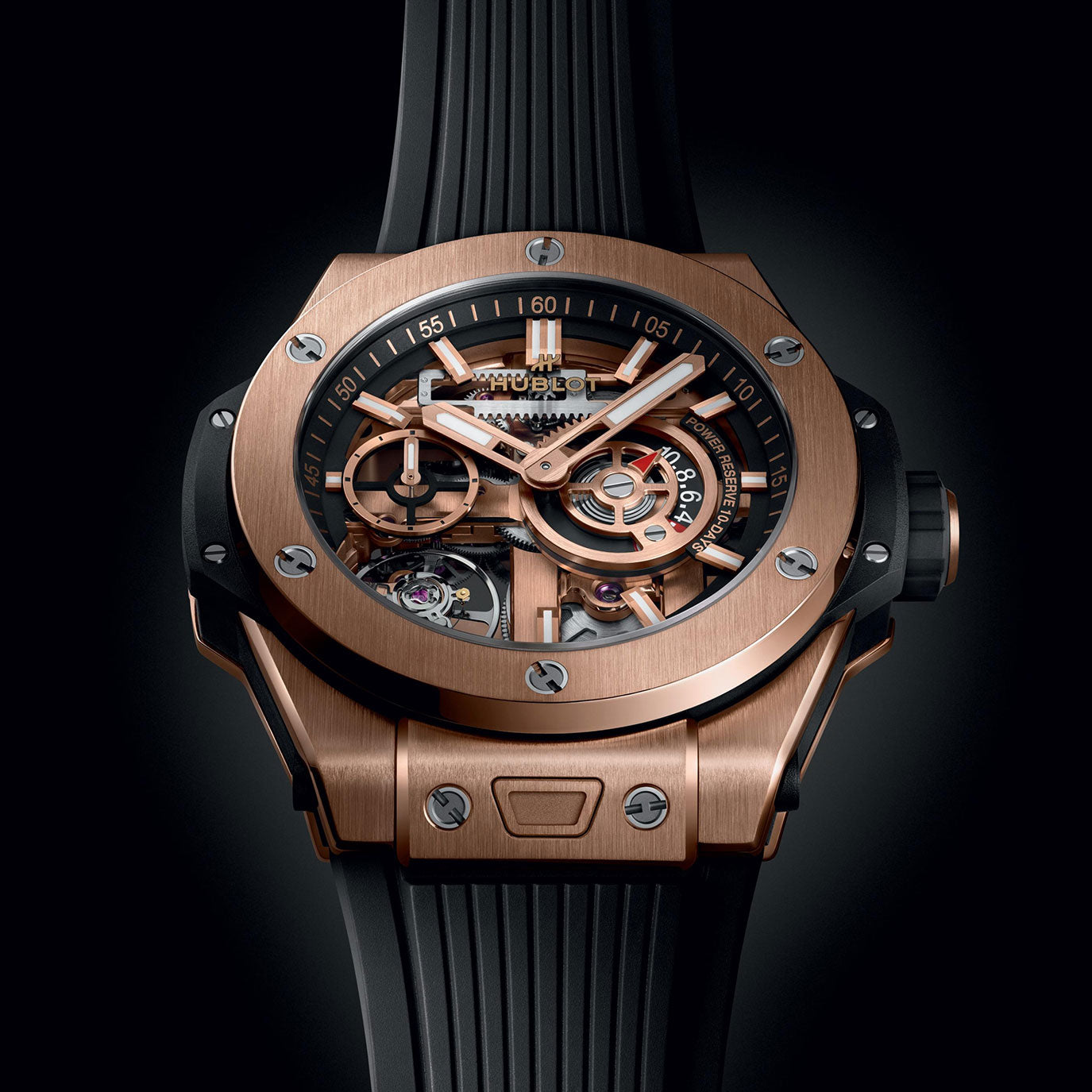 Unworn Hublot Big Bang Meca-10 King Gold 42, 444.OX.1180.RX, box and papers - Image 4