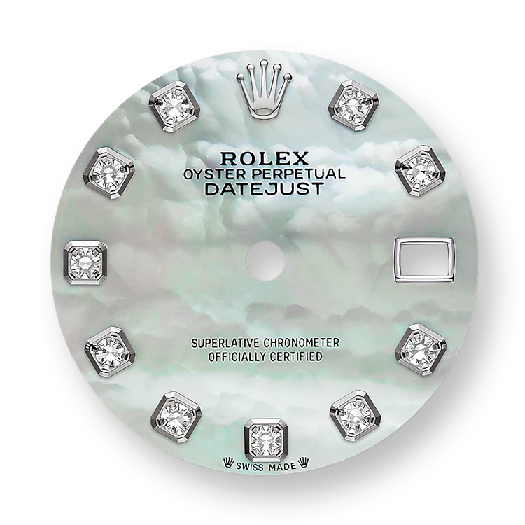 Rolex Lady-Datejust 28, Oystersteel and 18k White Gold, Ref# 279384RBR-0011 - Image 2