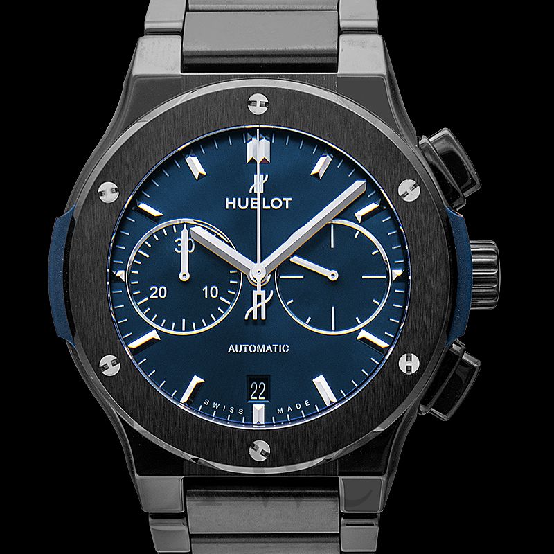 Hublot Classic Fusion Chronograph Automatic 45mm Ceramic Blue, Ref# 520.CM.7170.CM - Image 2