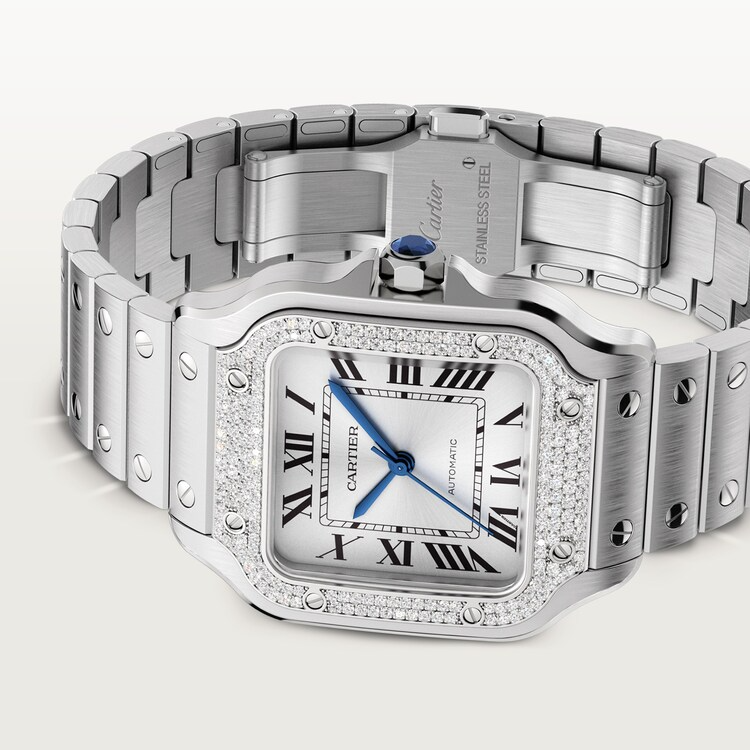 Unworn Cartier Santos de Cartier, Stainless Steel, 35.1mm, Ref# W4SA0005, box and papers - Image 4