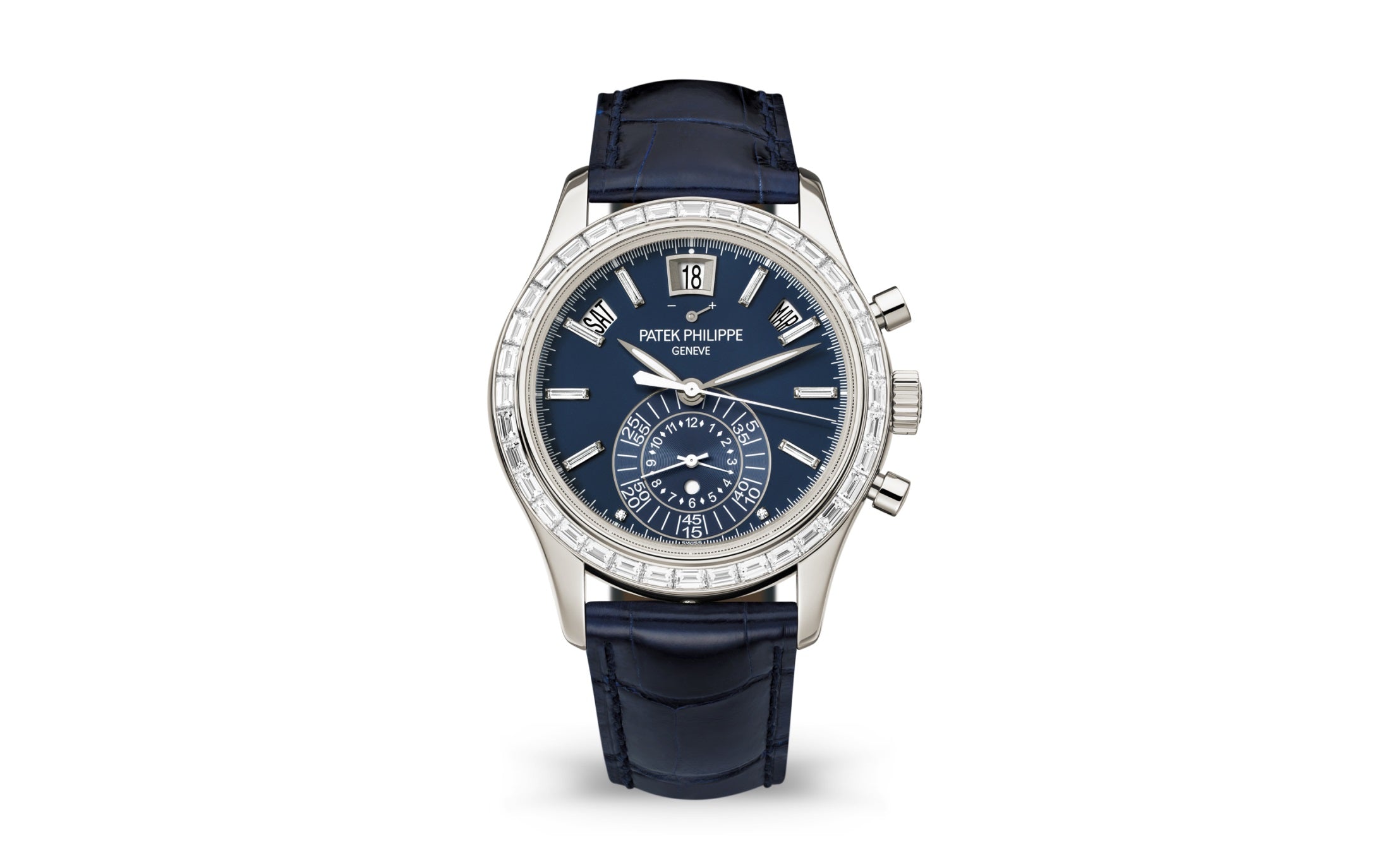 Patek Philippe Complication, Platinum, Flyback Chronograph with Annual Calendar 40,5mm, Ref# 5961P-001 - Image 2