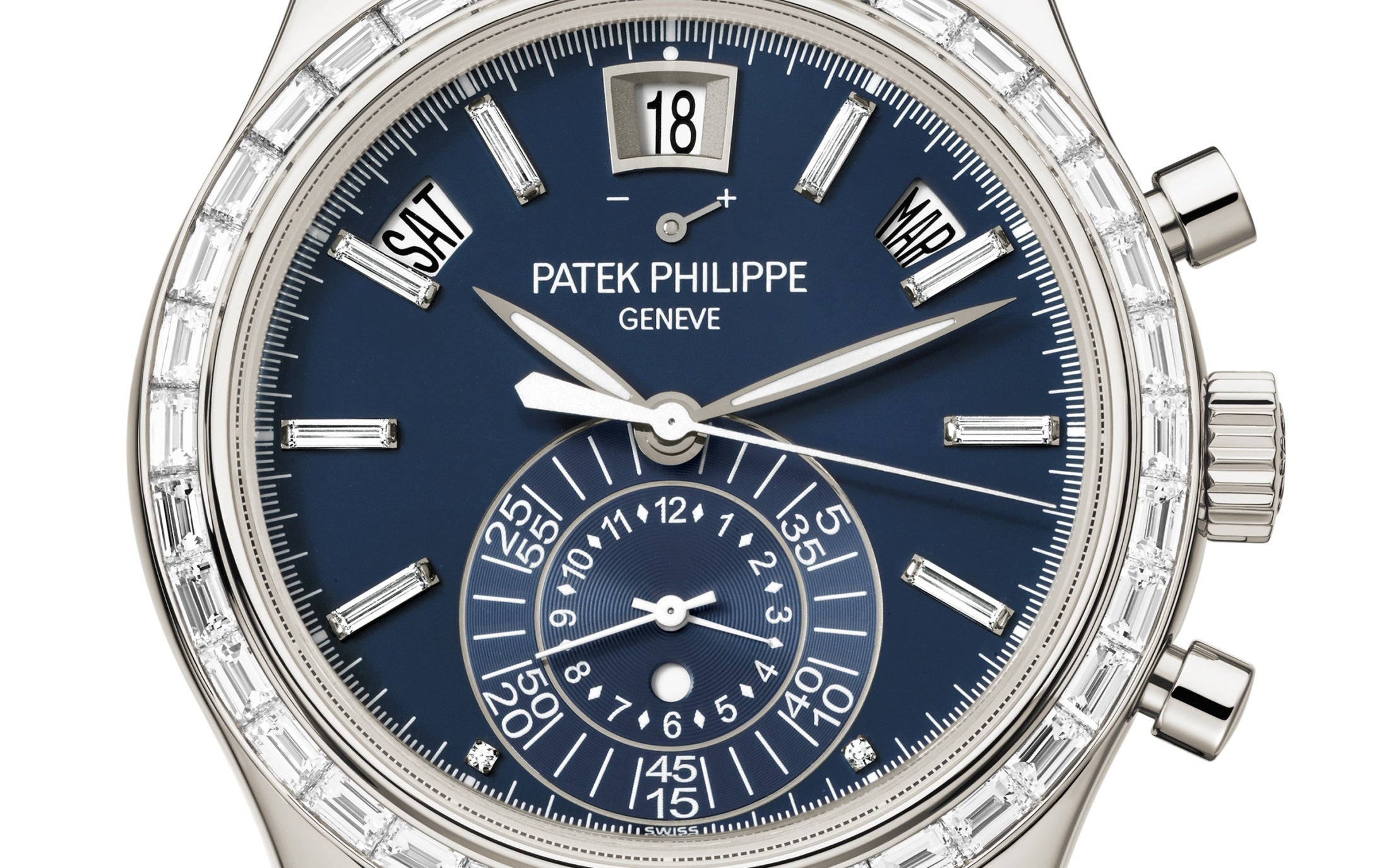 Patek Philippe Complication, Platinum, Flyback Chronograph with Annual Calendar 40,5mm, Ref# 5961P-001 - Image 3