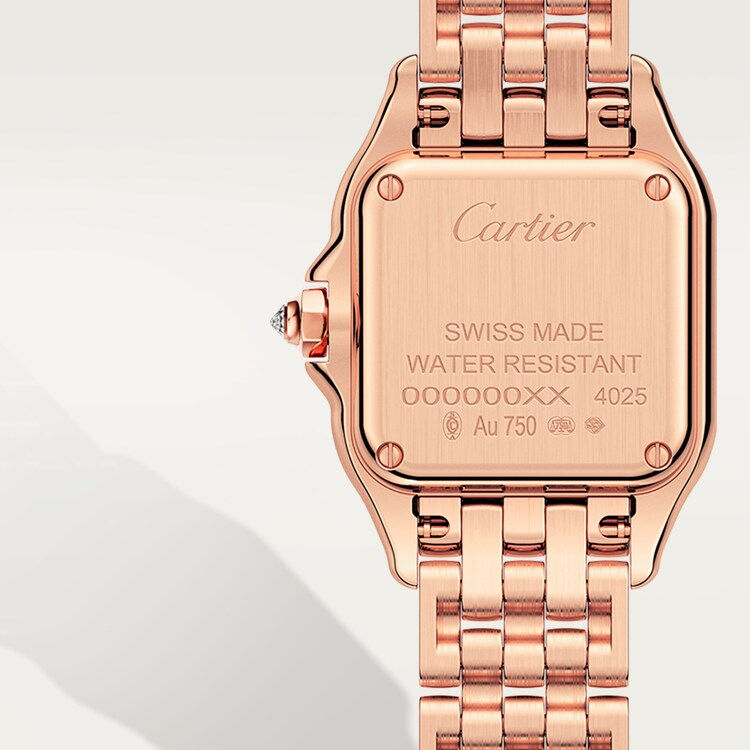 Unworn Cartier Panthère de Cartier Small, 18k Rose Gold, Diamonds, 22mm x 30mm, Ref# WJPN0049, box and papers - Image 5
