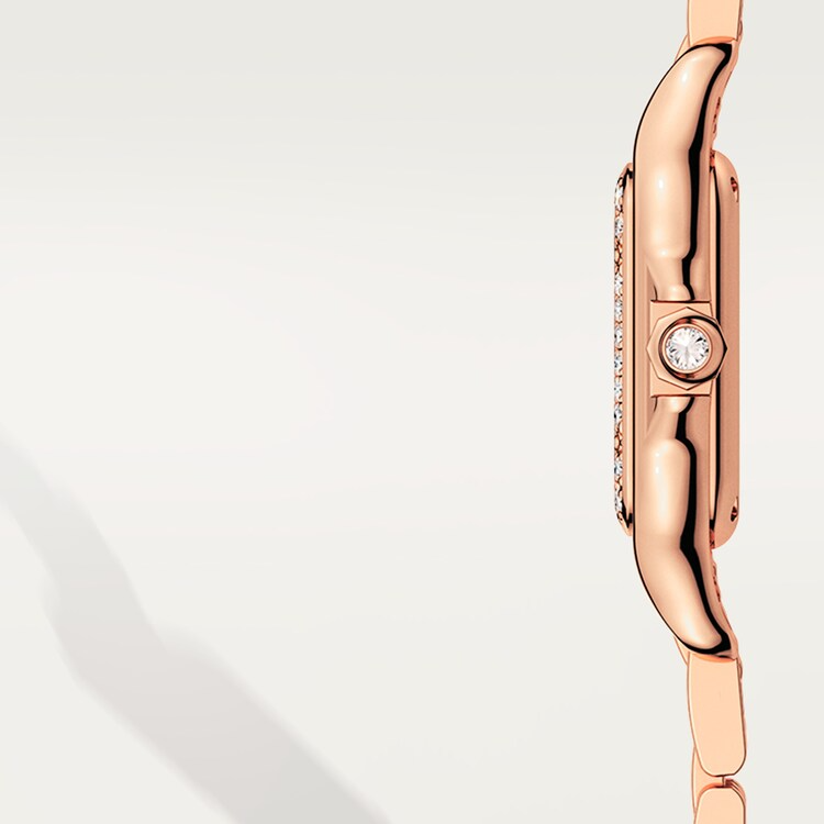 Unworn Cartier Panthère de Cartier Small, 18k Rose Gold, Diamonds, 22mm x 30mm, Ref# WJPN0049, box and papers - Image 4