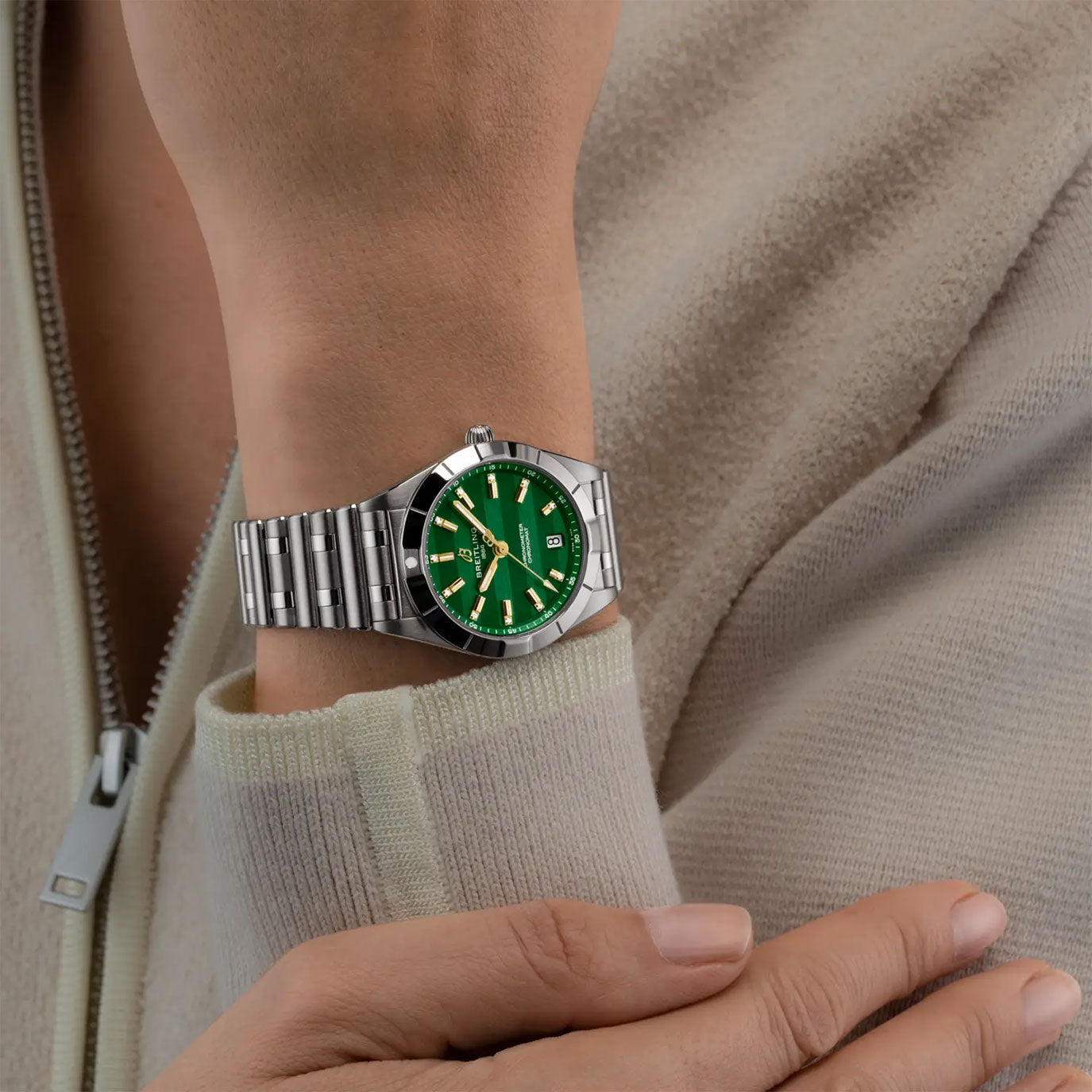 Unworn Breitling Chronomat 32 Six Nations Ireland, A773107A1L1A1, box and papers - Image 6