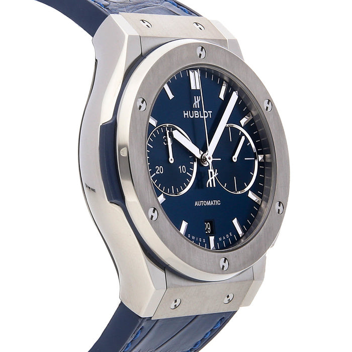 Hublot Classic Fusion Chronograph Titanium Blue 45mm, Ref# 521.NX.7170.LR - Image 3