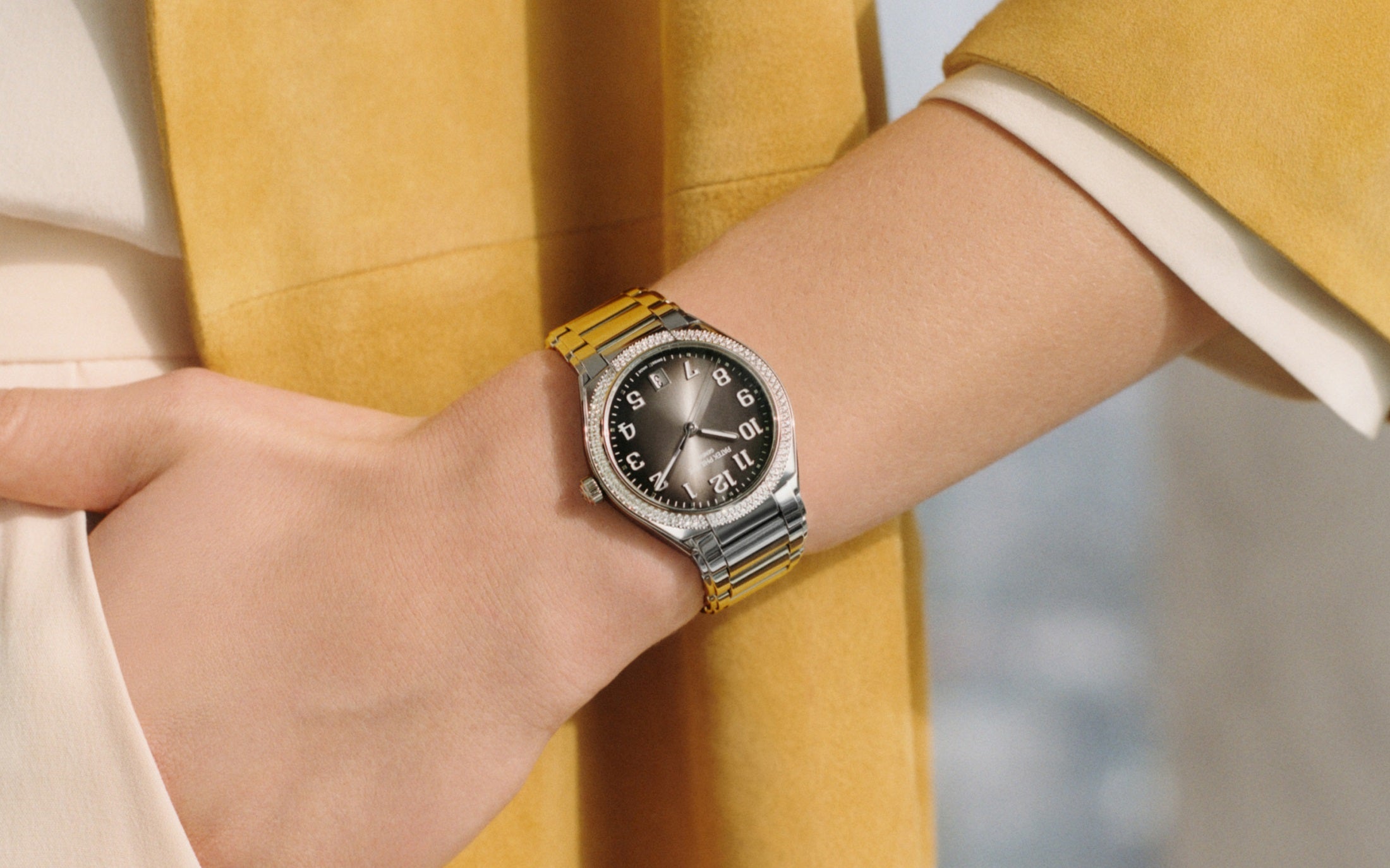 Patek Philippe Twenty~4 Automatic, Stainless Steel with 160 diamonds ~0,77ct, 36mm, Ref# 7300/1200A-010 - Image 8