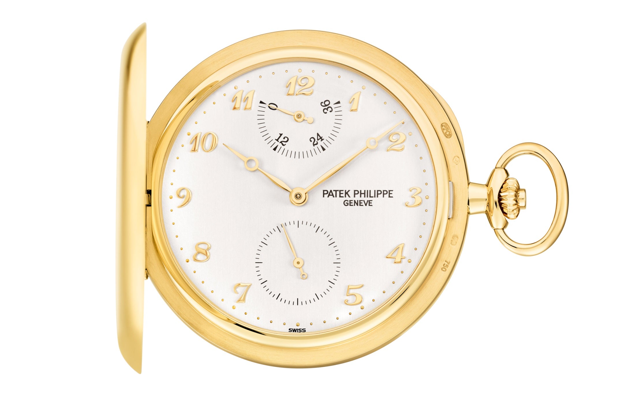 Patek Philippe Hunter-Case Pocket Watch, 18k Yellow Gold, 48mm, Ref# 983J-001 - Image 2