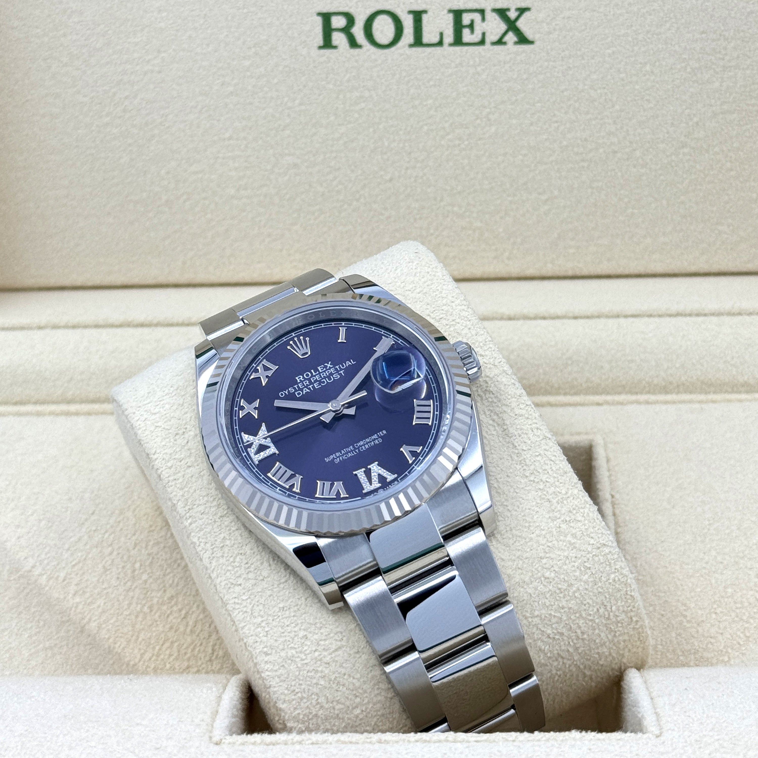 Rolex Datejust 36, Stainless Steel and 18k White Gold, 36mm, Ref# 126234-0022 - Image 3