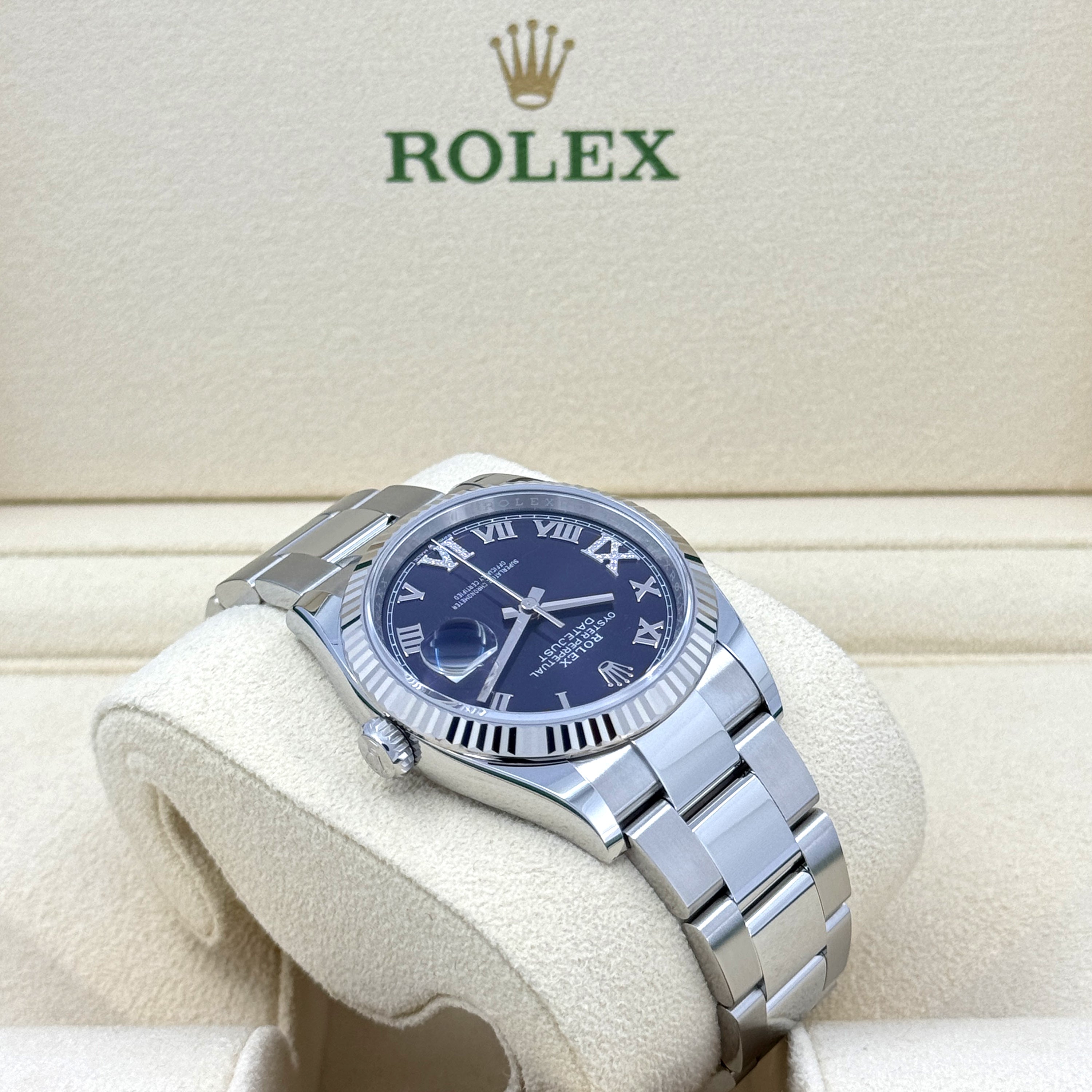Rolex Datejust 36, Stainless Steel and 18k White Gold, 36mm, Ref# 126234-0022 - Image 7