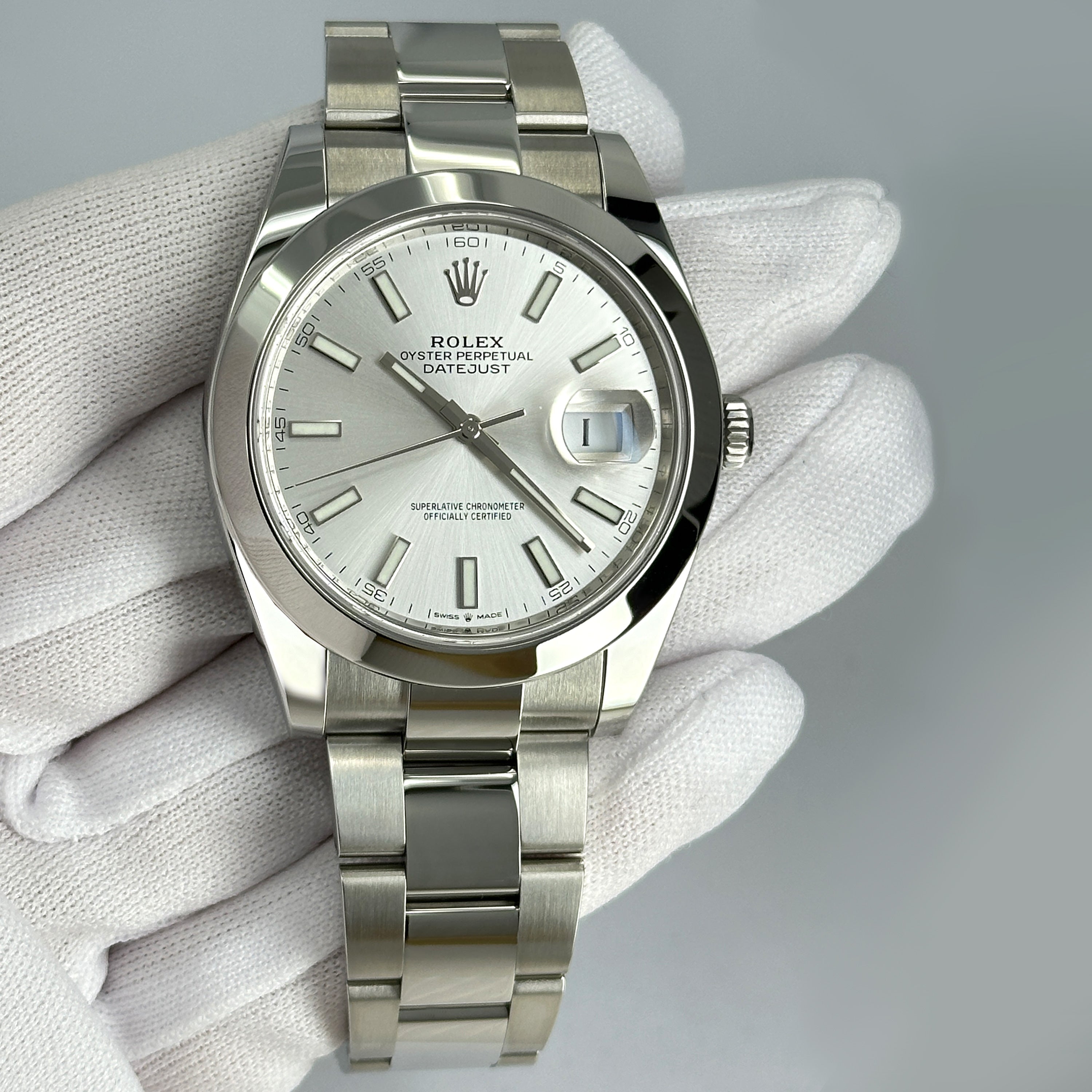 Rolex Datejust 41 Oystersteel Ref# 126300-0003 - Image 12