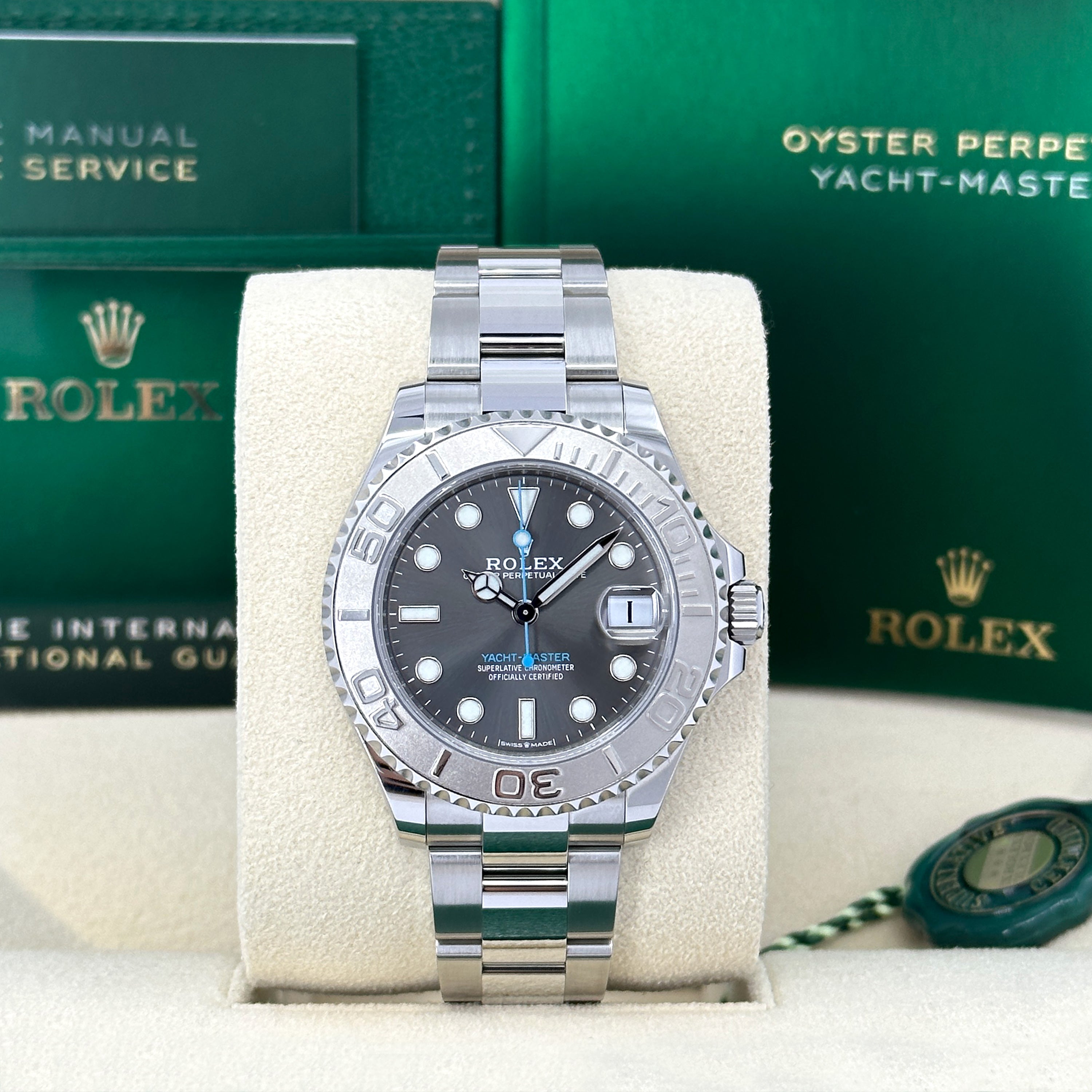 Rolex Yacht-Master Oystersteel and platinum Ref# 268622-0002 - Image 2