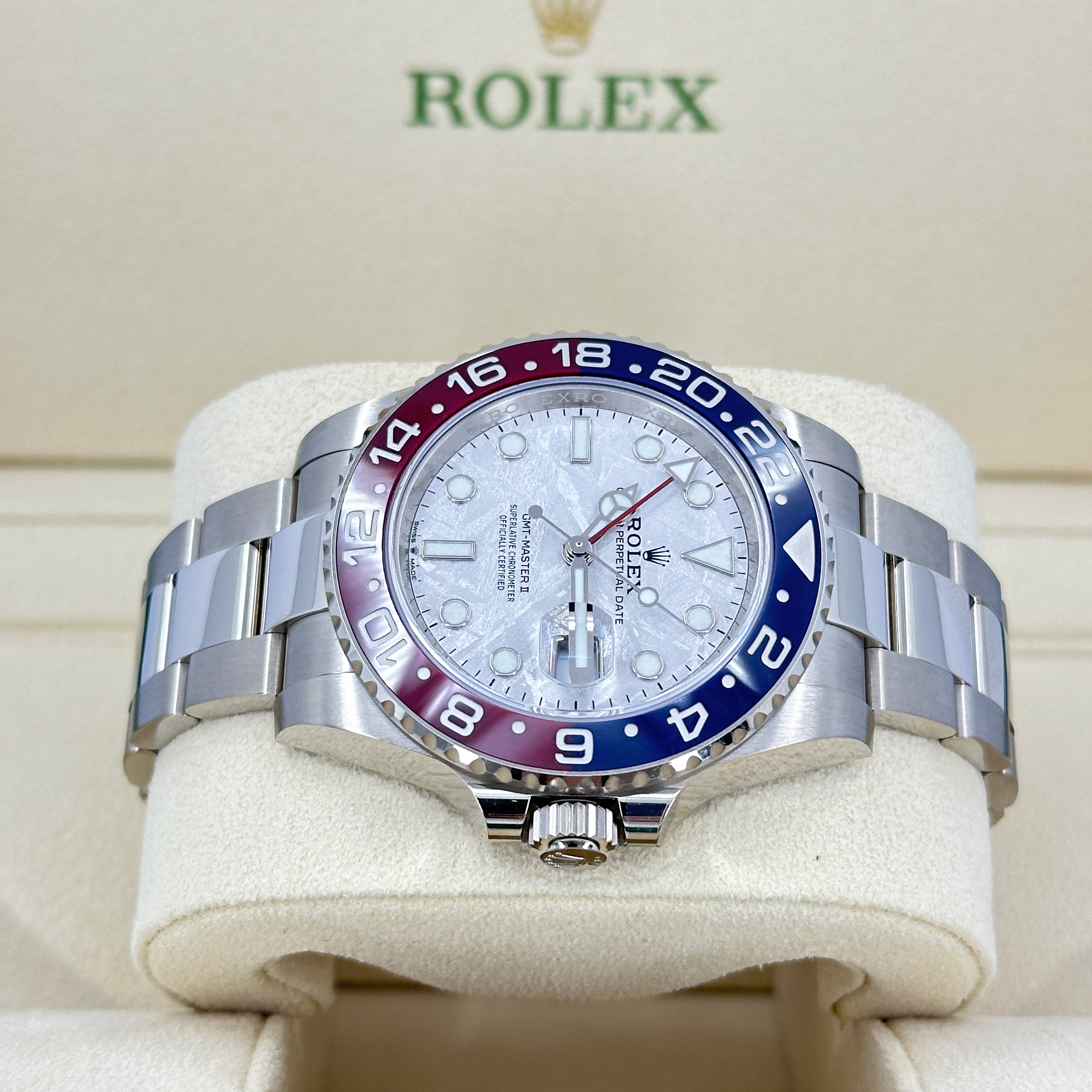 Rolex GMT-Master II 18 ct white gold Ref# 126719BLRO-0002 - Image 7