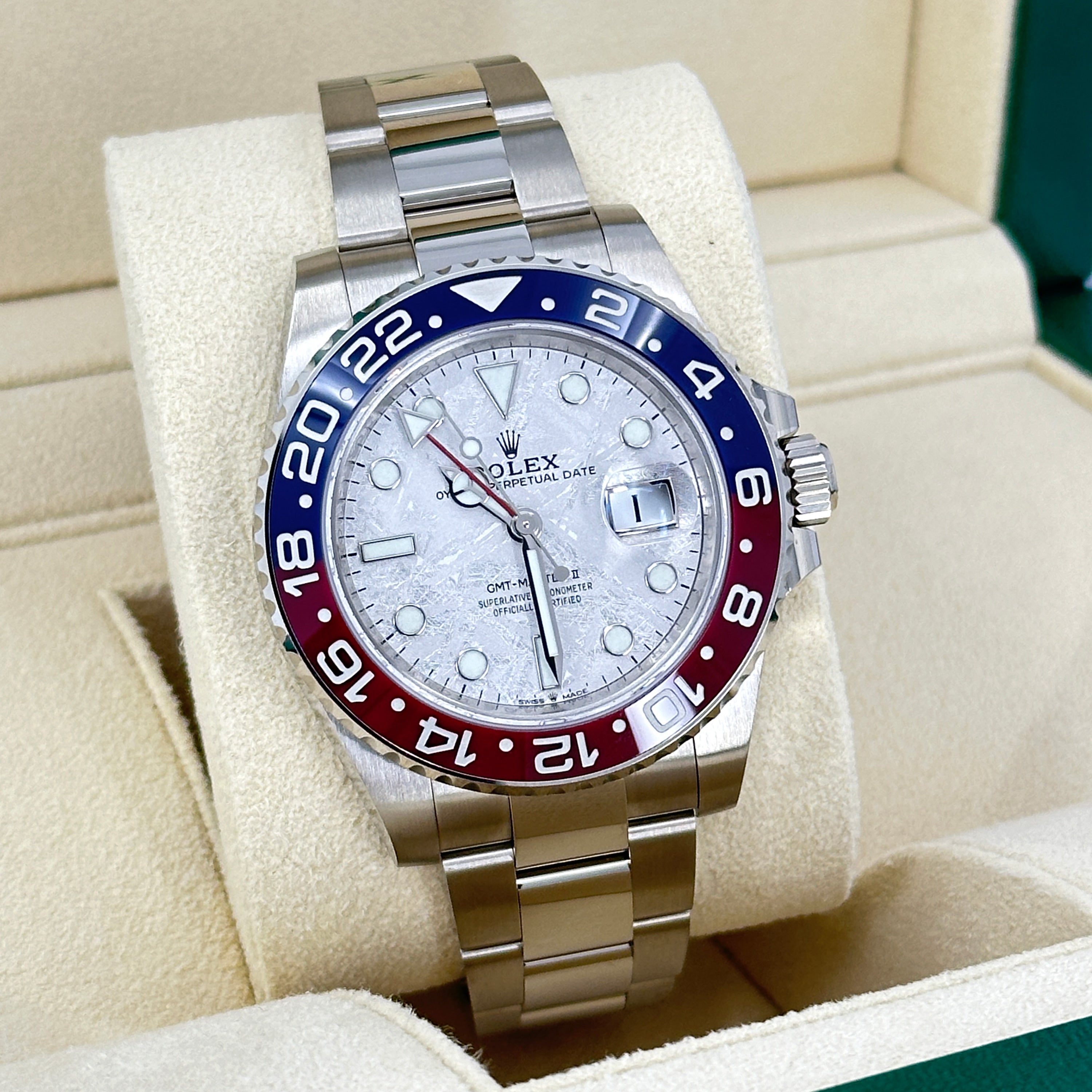 Rolex GMT-Master II 18 ct white gold Ref# 126719BLRO-0002 - Image 10