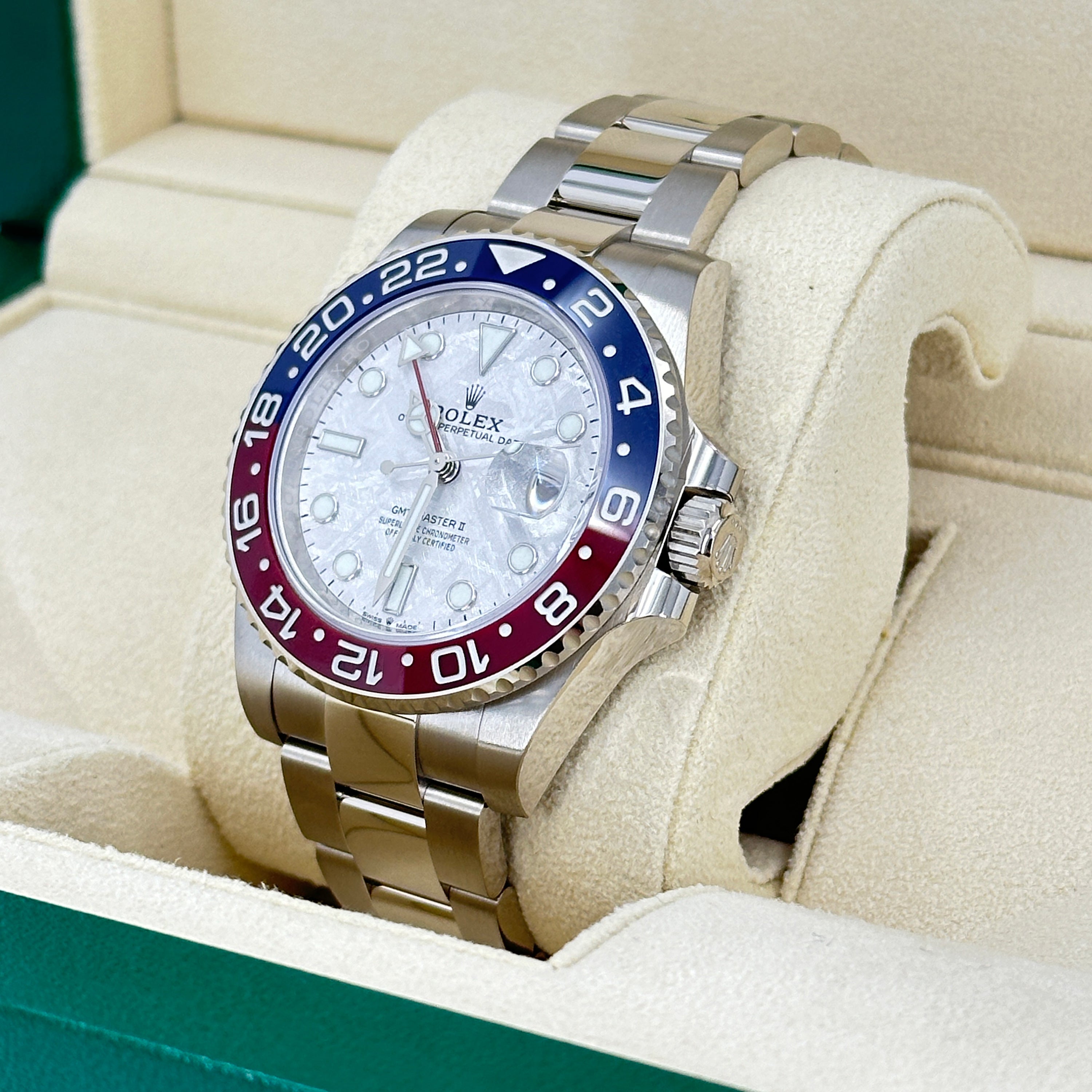 Rolex GMT-Master II 18 ct white gold Ref# 126719BLRO-0002 - Image 13