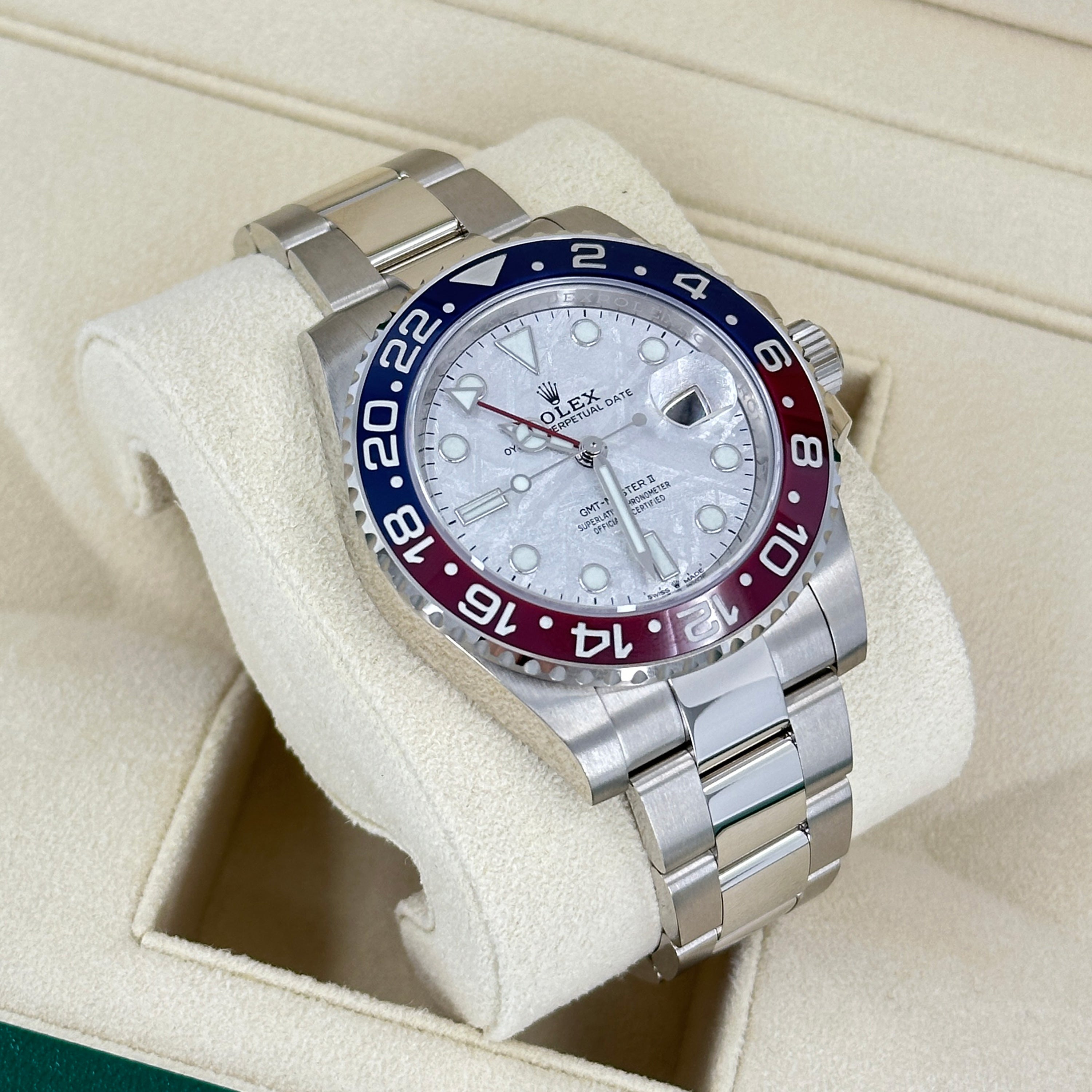 Rolex GMT-Master II 18 ct white gold Ref# 126719BLRO-0002 - Image 14